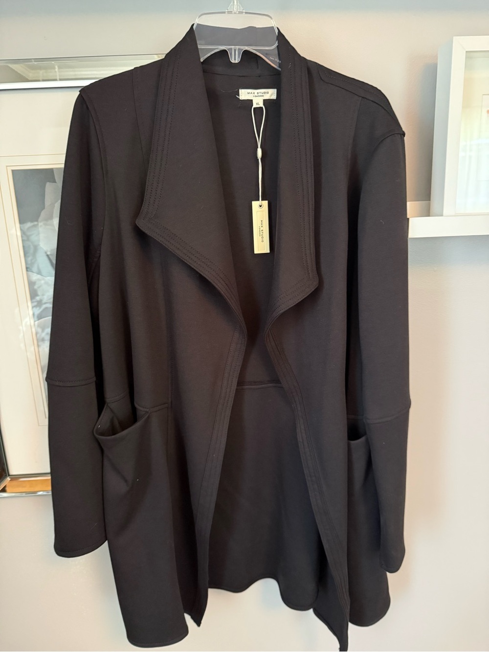 Max Studio Long Black Blazer